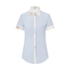Gucci Sky Blue Classic Silk Shirt In Silk