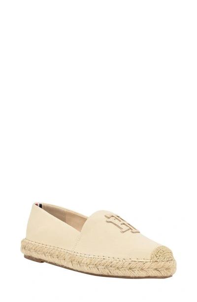 Tommy Hilfiger Peanni Espadrille Flat In Light Natural