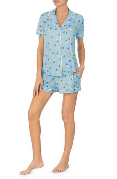 Kate Spade New York Printed Short Pyjama Set In Pineapple Toss