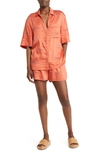 Sani Embroidered Pajamas In Coral