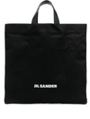 JIL SANDER JIL SANDER LOGO-PRINT TOTE BAG