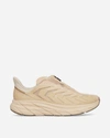 Hoka One One Man Sneakers Beige Size 6.5 Textile Fibers In Multicolor