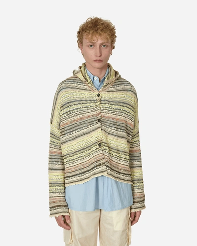 Vitelli Warp Hooded Cardigan Light Sand In Beige