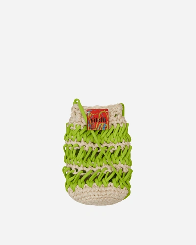 Vitelli Holder Crochet Beige In Black