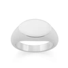 MONARC JEWELLERY The Ellipse Signet Ring Sterling Silver