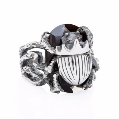 Yasmin Everley Jewellery Little Scarab Cocktail Ring