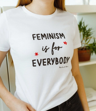 Michael Stars Feminism Is For Everybody Tee In White