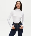Michael Stars Gail Ribbed Turtleneck In White
