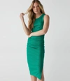 Michael Stars Wren Ribbed Midi Dress In Olive