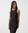 Michael Stars Wren Ribbed Midi Dress In Black