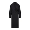 LEMAIRE LEMAIRE  STRAIGHT COLLAR TWISTED DRESS