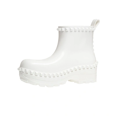 Carmen Sol Graziano Jelly Studded Boots In White