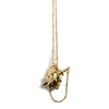 Gucci Vampire Heart Pendant Gold In Pendant