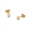 MYIA BONNER Gold Octahedron Stud Earrings