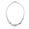 Gucci Orb & 3 Ivory Pearl Necklace In Pearl