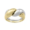MONARC JEWELLERY The Two-Tone Puzzle Ring 9ct Gold And Sterling Silver