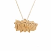 EDGE ONLY POW PENDANT EXTRA LARGE IN GOLD