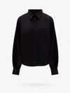Made In Tomboy Claire Button-front Top In Black