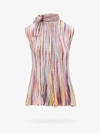 Missoni Bow Striped Top Tops Multicolor In Multicolor