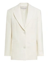 Off-white Wo Blend Tomboy Jacket White A White A In White