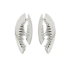Gucci Shark Bite Silver Earrings In Silver