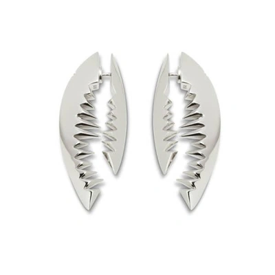 Gucci Shark Bite Silver Earrings