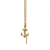 Gucci Black Sea Gold Anchor Pendant In Anchor