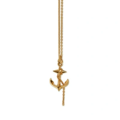 Gucci Black Sea Gold Anchor Pendant