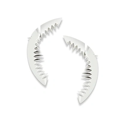 Gucci Shark Bay Earrings Silver
