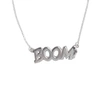 EDGE ONLY BOOM NECKLACE SILVER | A POP ART STATEMENT NECKLACE. BOOM!