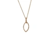 EDGE ONLY MARQUISE SLICE PENDANT IN 14CT GOLD