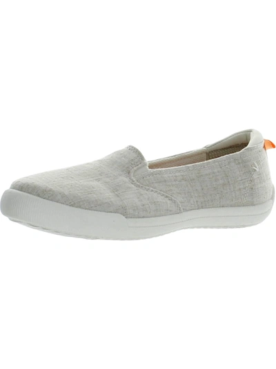 Dr. Scholl's Shoes Jinxy Womens Canvas Slip On Casual And Fashion Sneakers In White
