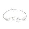 GUCCI 1986 WIGGLE WIGGLE BRACELET IN CLOUD WHITE & RHODIUM