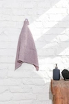 AMOURLINEN Linen hand towel in Dusty Rose