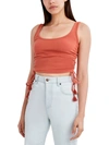 BCBGENERATION WOMENS SIDE TIE CROPPED TANK TOP