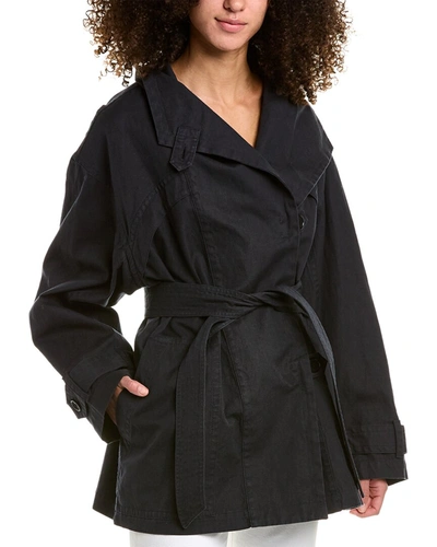 Isabel Marant Étoile Peachy Linen-blend Jacket In Black