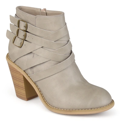 Journee Collection Collection Women's Strap Bootie In White