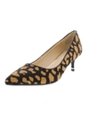 Kenneth Cole New York Romi Womens Suede Flared Heel Pumps In White