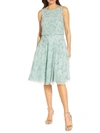 AIDAN MATTOX WOMENS BOAT NECK KNEE-LENGTH COCKTAIL AND PARTY DRESS