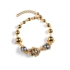 Gucci Orb And Three Pearls Bracelet In Pearls