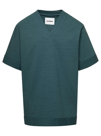 Jil Sander T-shirt Ss In Green