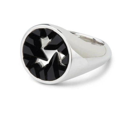 Gucci Signet Black Onyx Silver Ring