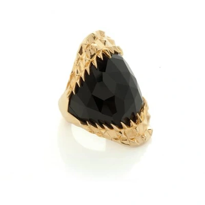 Gucci Black Vampire Bite Ring Gold