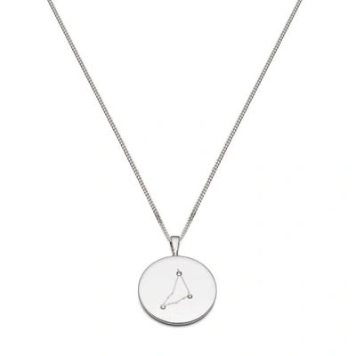 Gucci Capricorn Constellation Silver & Diamond Necklace