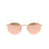 Ray Ban Ray-ban Marshal Mirrored Hexagonal Sunglasses, 54mm In Gold
