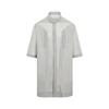 Rick Owens Geometric Pattern Oversized Shirt In Nude &amp; Neutrals