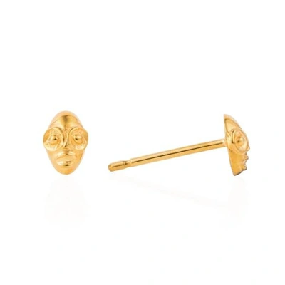 Gucci Tiny Voodoo Ghede Earrings Gold Vermeil