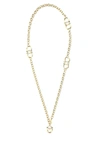 Ferragamo Chain Link Pendant Necklace In Gold