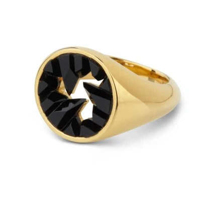 Gucci Signet Black Onyx Gold Ring