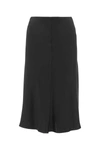 Stella Mccartney Draped Midi Skirt In Black